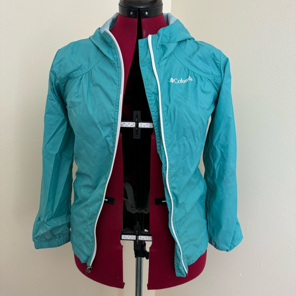 Girls raincoat teal Columbia